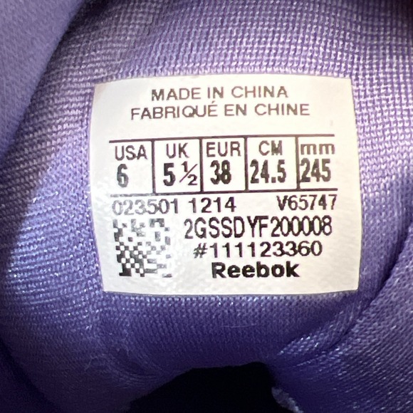 QUESTION MID Wonens SHOES Sz 6 Allen Iverson Purple PINK v65747 REEBOK CLASSIC - Picture 8 of 9